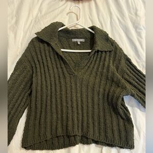 Dark green sweater